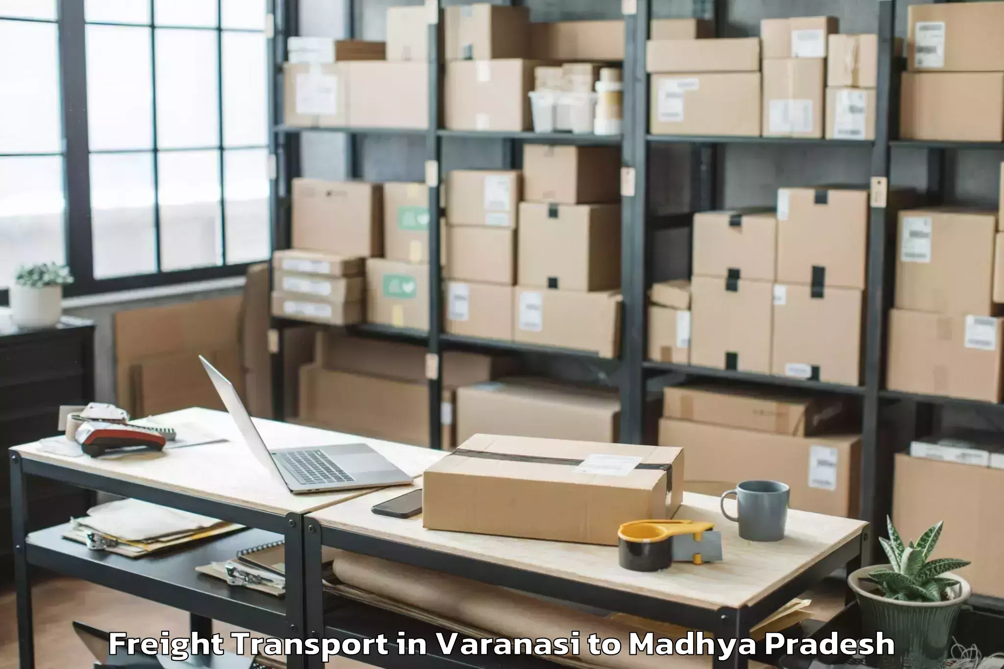 Top Varanasi to Pandhurna Freight Transport Available